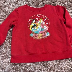 Disney Red Princess christmas Crewneck size 18 months